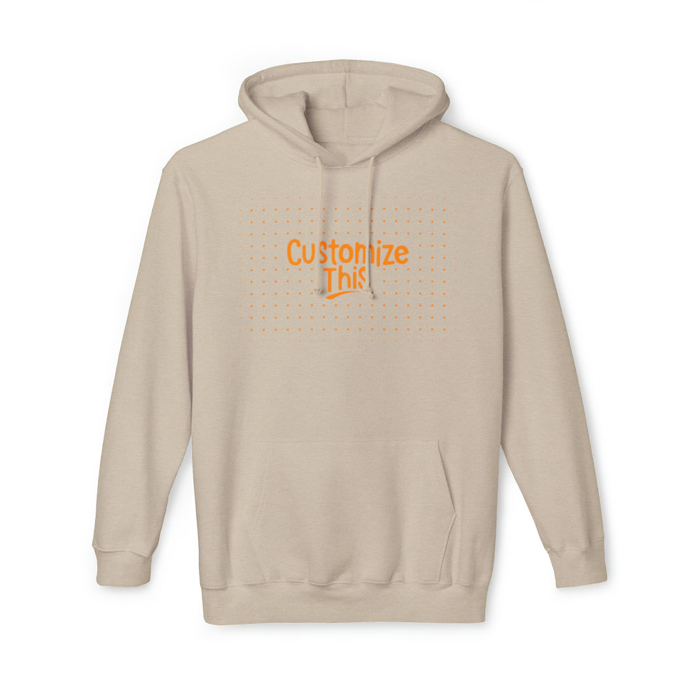 Custom Unisex Hooded Sweatshirt, Made in US