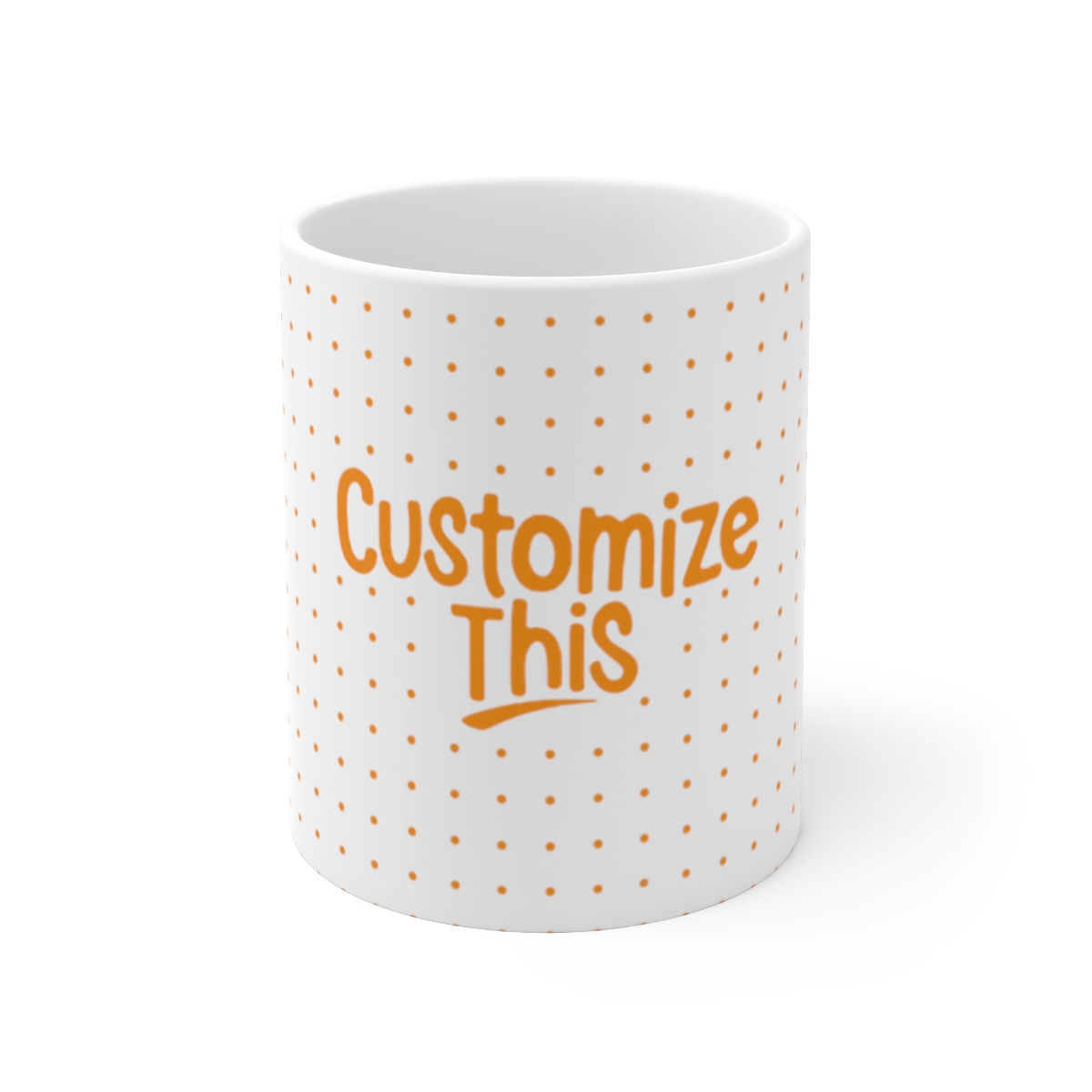 Custom White Ceramic Mug, 11oz