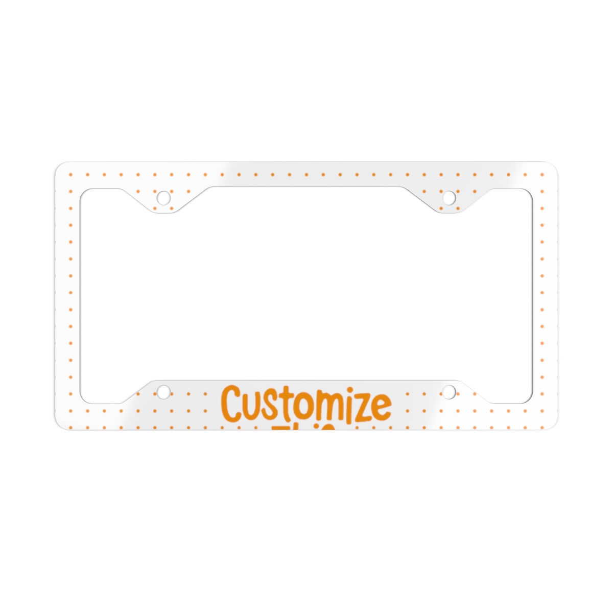 Custom Metal License Plate Frame