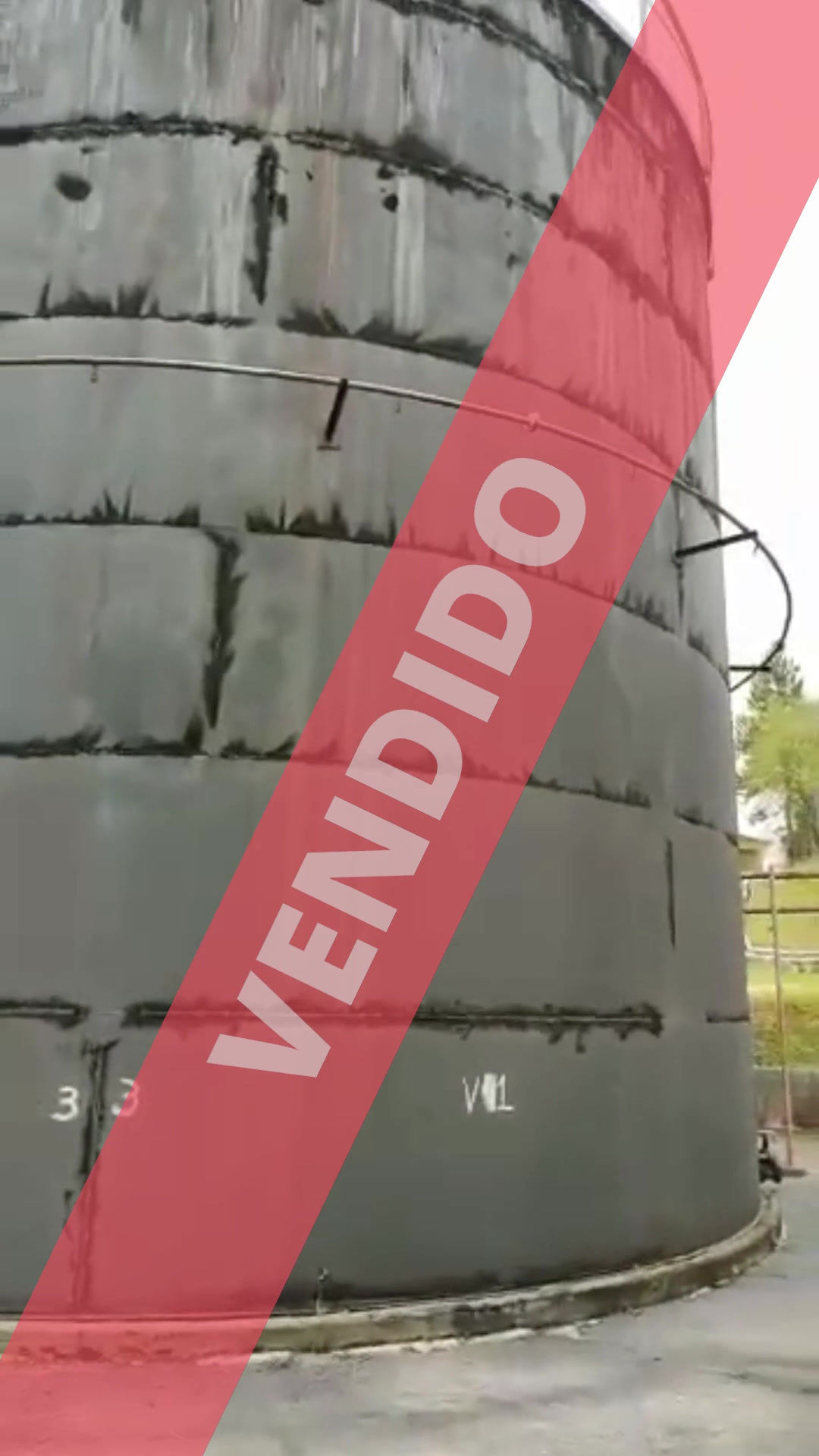 01 TANQUE DE AÇO CARBONO VERTICAL DE 1.000.000 Lts. | BARRA DO PIRAÍ | 160 MIL