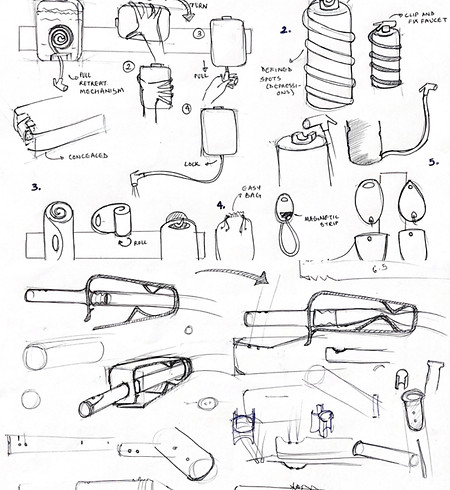 Ideation and sketching for Bottom Line