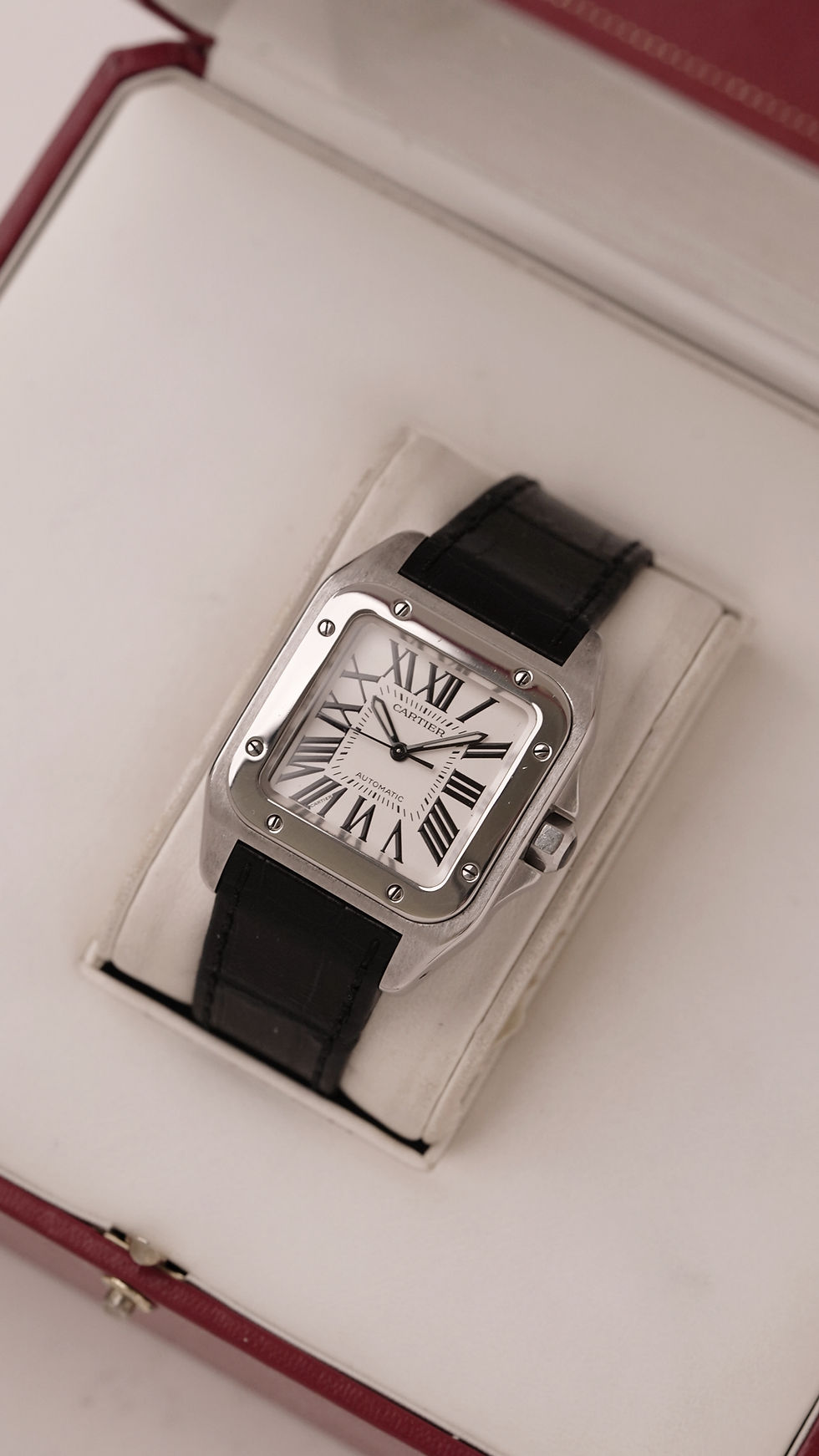 Miniatura: Cartier Santos 100 Medium