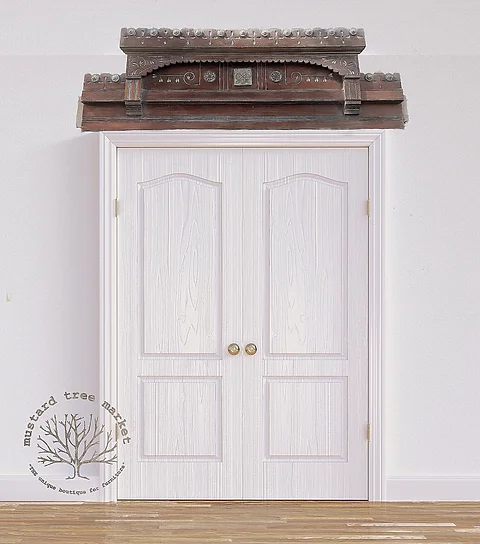 Antique Door Topper Window Molding Wall Art Mustard Tree Market