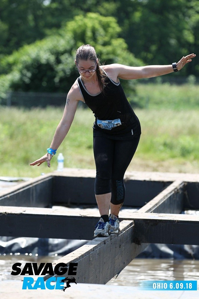 savage race balance beam ohio