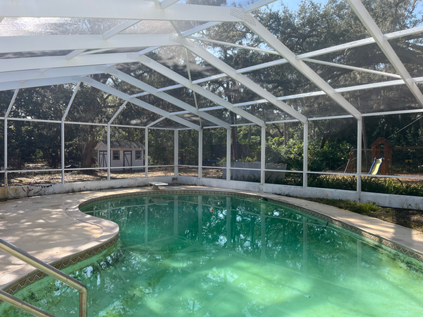 Pool Cage - Sandbar Soft Wash
