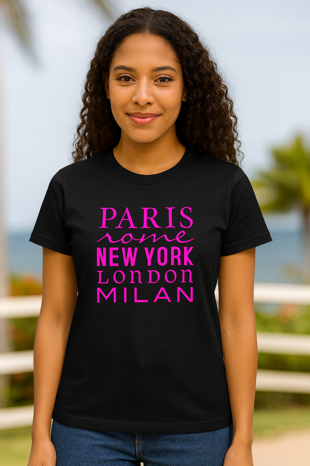 Fashion Capitals Tee — Global Pretty Girl Energy