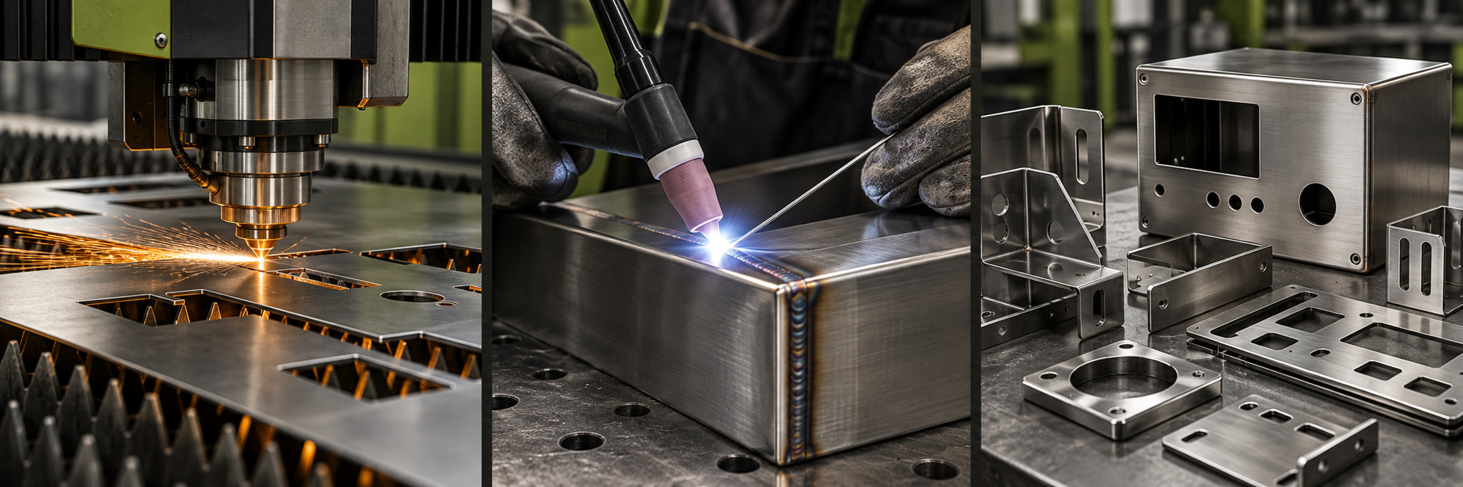 Procesos de transformación de metal: corte y fabricación de componentes