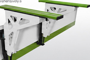 Soporte frontal de doble guía
