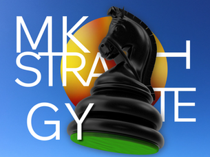 Estrategia de marketing digital representada por un jinete de ajedrez aterrizando, simbolizando planificación y toma de decisiones estratégicas