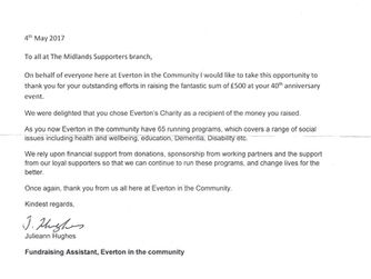 Everton in the Community donations - EitC