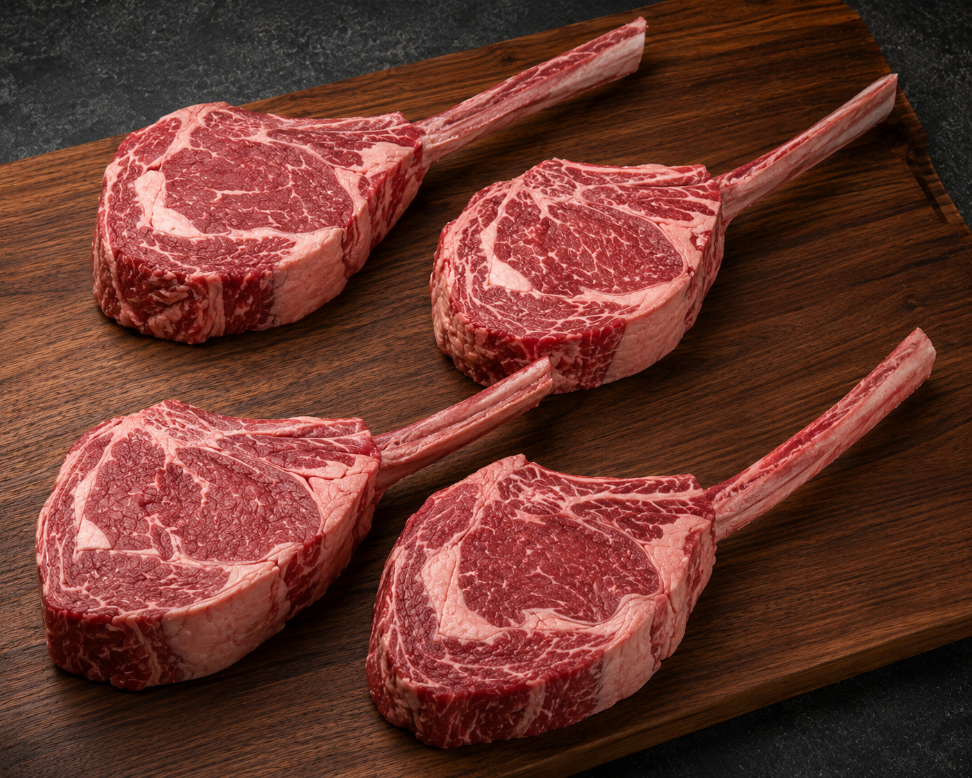 Tomahawk Ribeyes | 2 x 32-34oz | Upper 2/3 Choice
