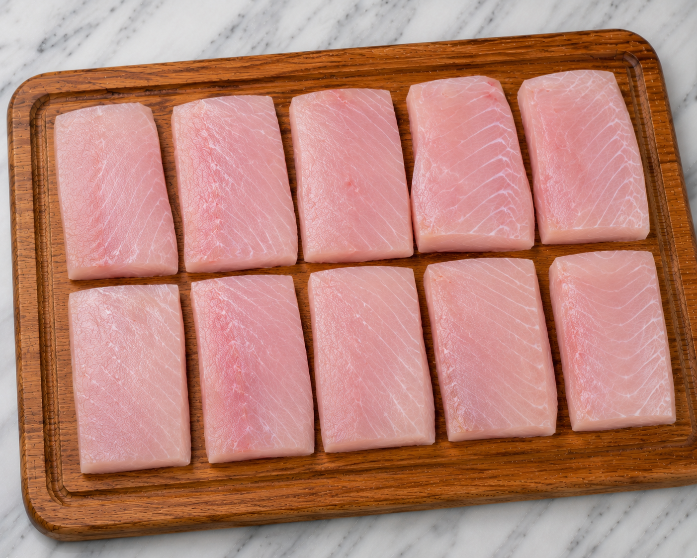 Wild Caught Snapper Portions | 8-10oz | Boneless Skin On IVP | 10 lb Pack