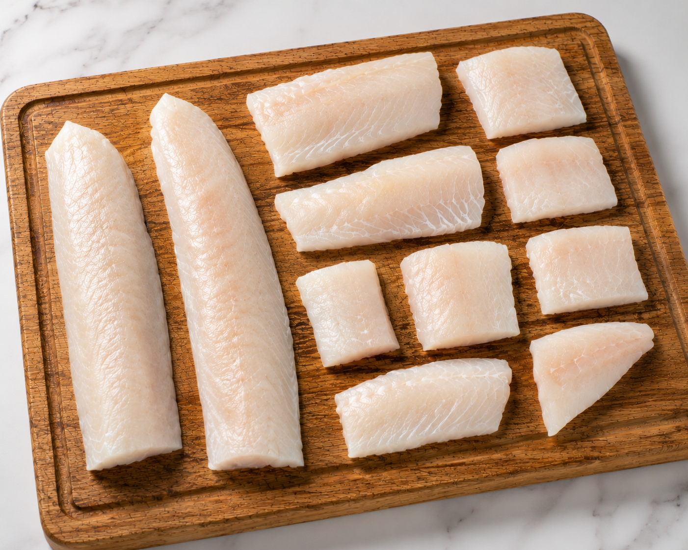 Wild Caught Haddock Fillets | Boneless & Skinless | 10 lb Pack
