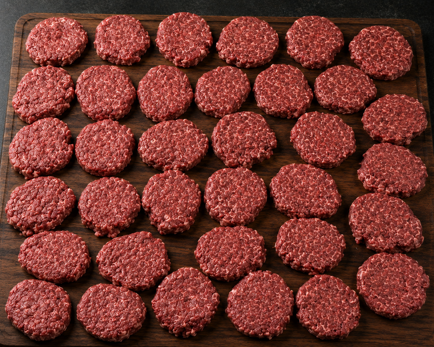 Steakhouse Burger Pack | 32 x 7oz | Custom Blend Black Angus & Brisket