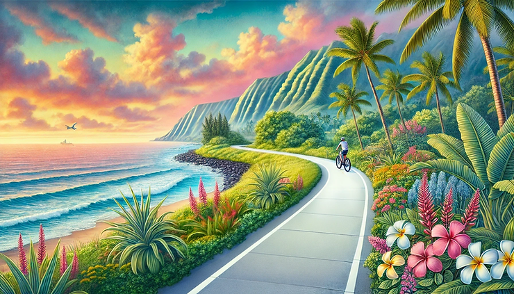 Kapaa Bike Path Sunset Tour