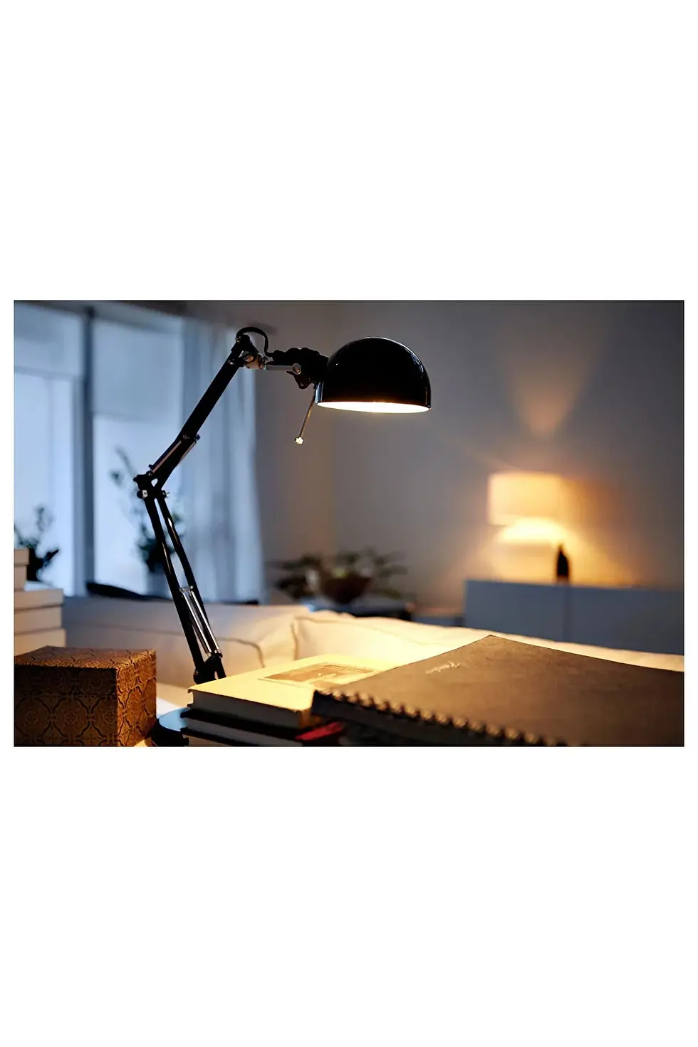 Thumbnail: IKEA FORSÅ siyah 35 cm çalışma lambası