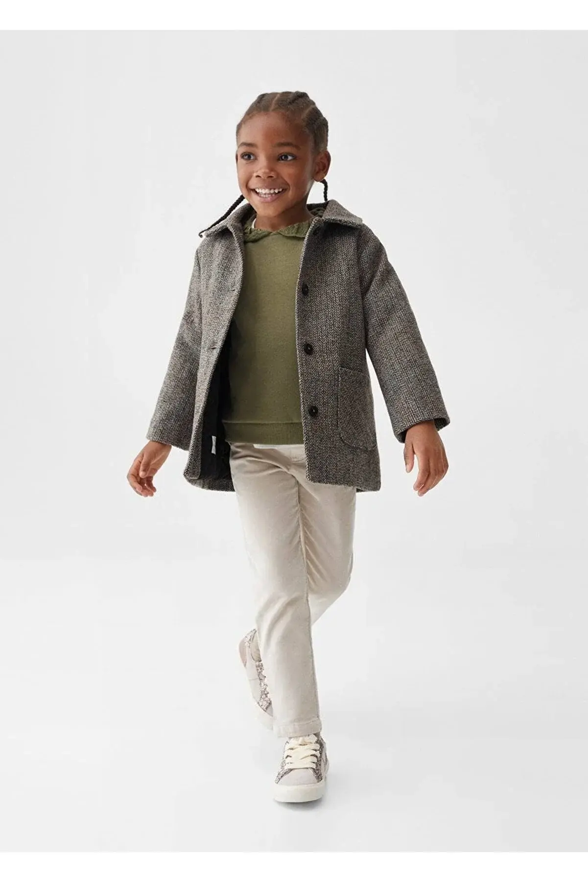 MANGO Baby Düz Kesim Dokuma Pantolon