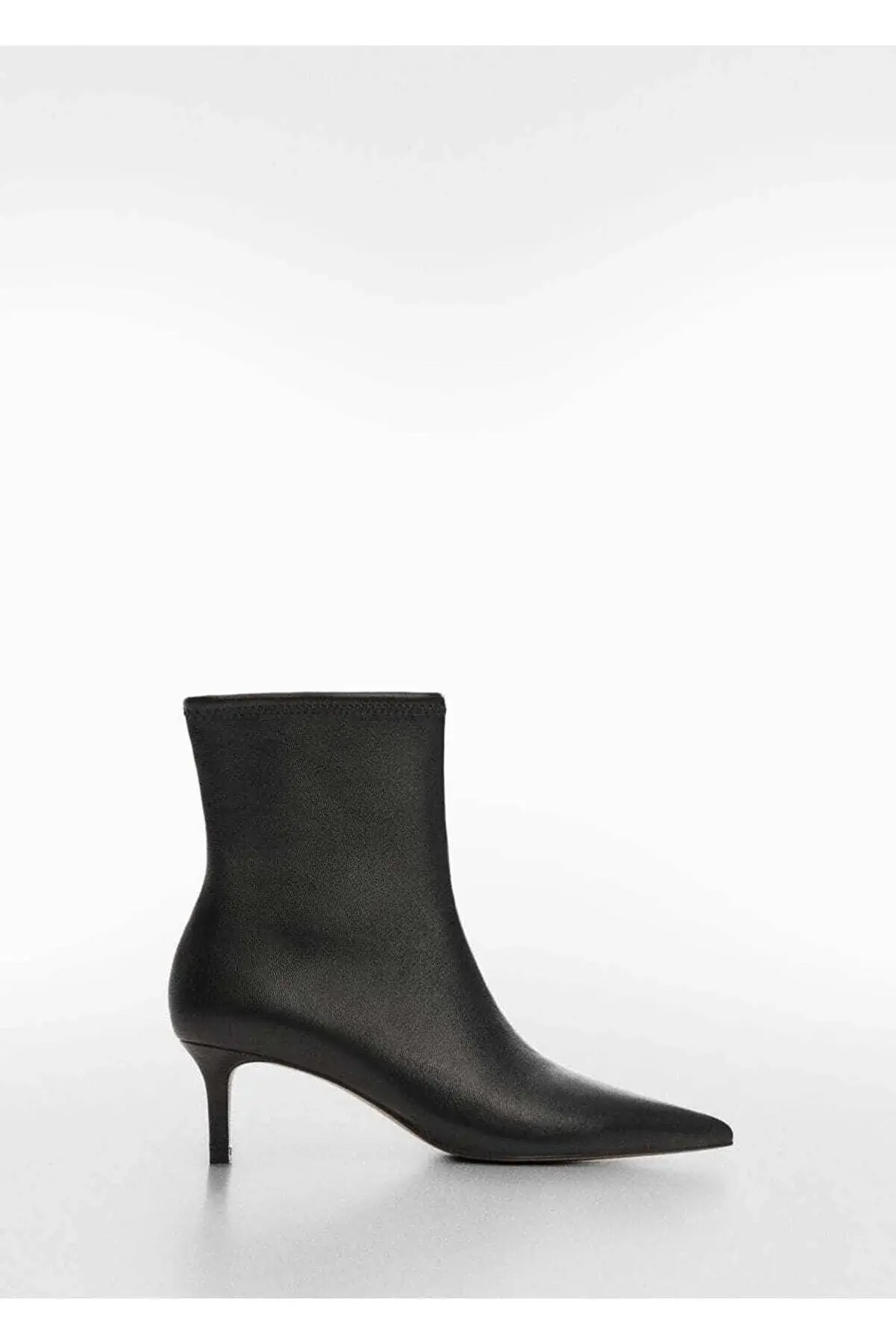 MANGO Kitten topuklu deri çizme