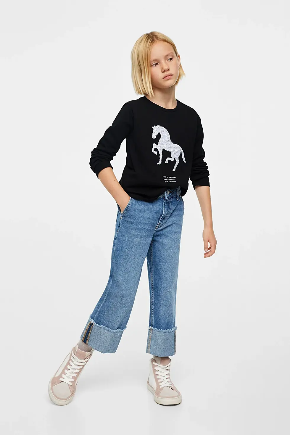 Thumbnail: MANGO Kids  T-shirts Black