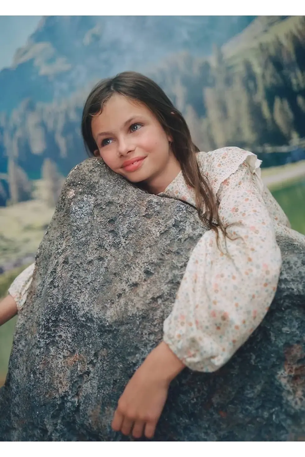 Thumbnail: MANGO Kids Çiçek Desenli Bluz