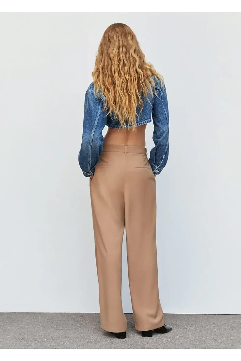 Миниатюра: Mango Pensli Wideleg pantolon