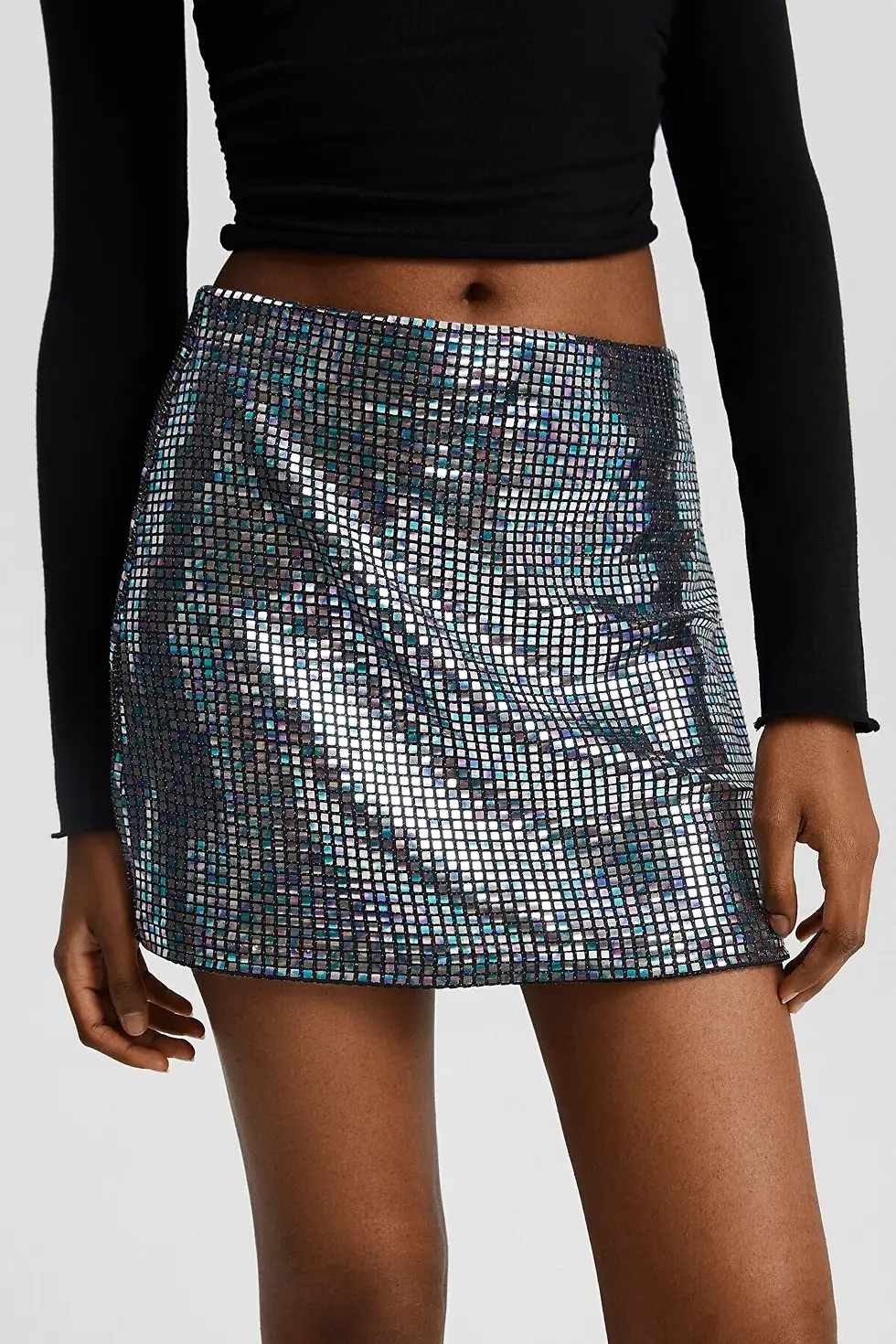 Thumbnail: Bershka Parlak taşlı mini etek