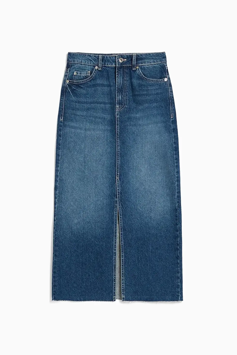 Thumbnail: Bershka Uzun denim etek