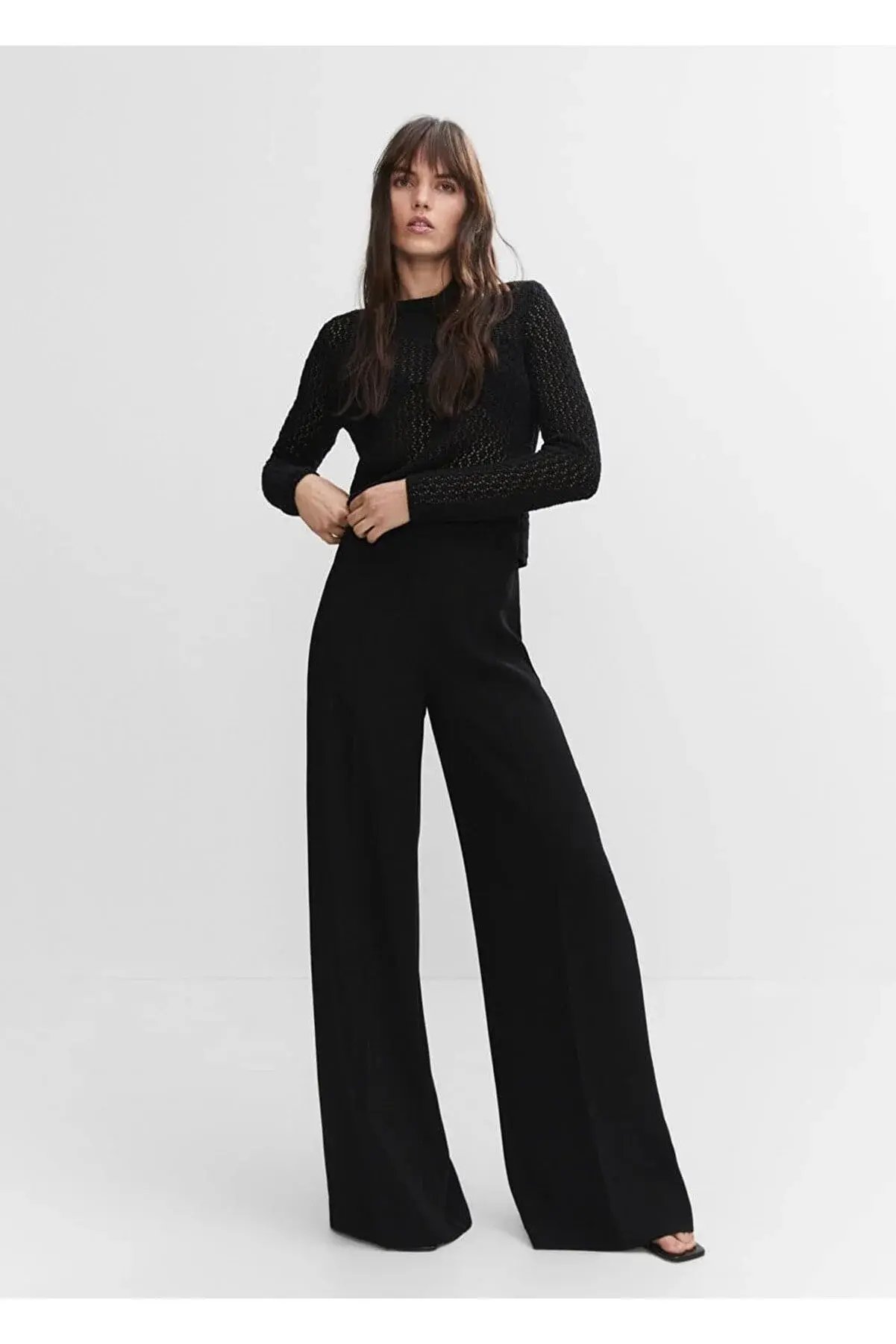 Mango Yüksek bel palazzo pantolon