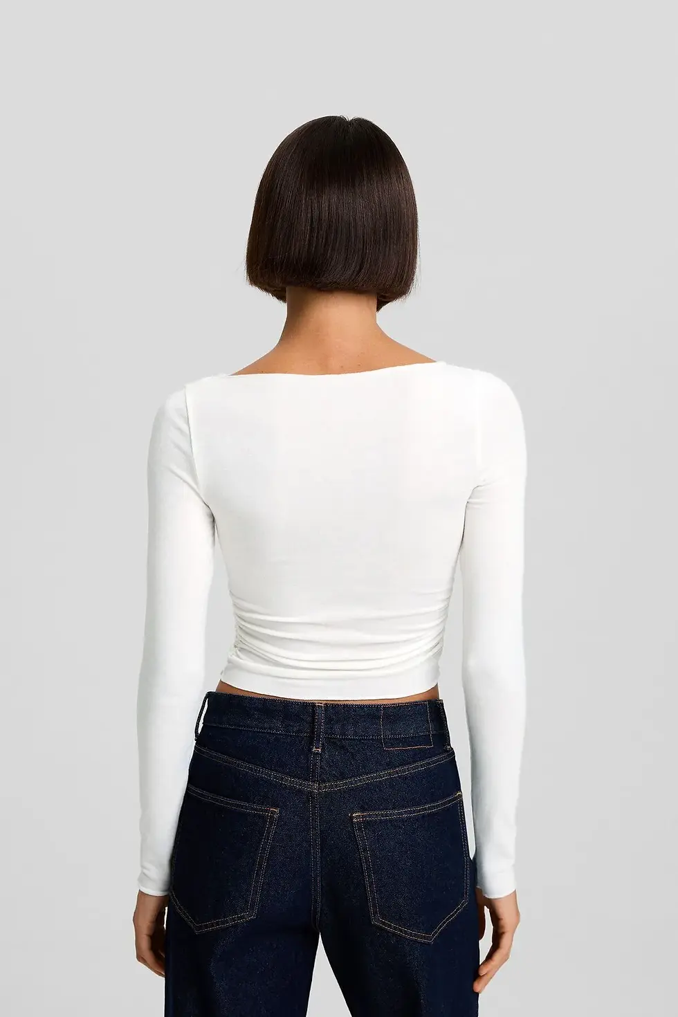 Thumbnail: BershkaDikişli, uzun kollu t-shirt