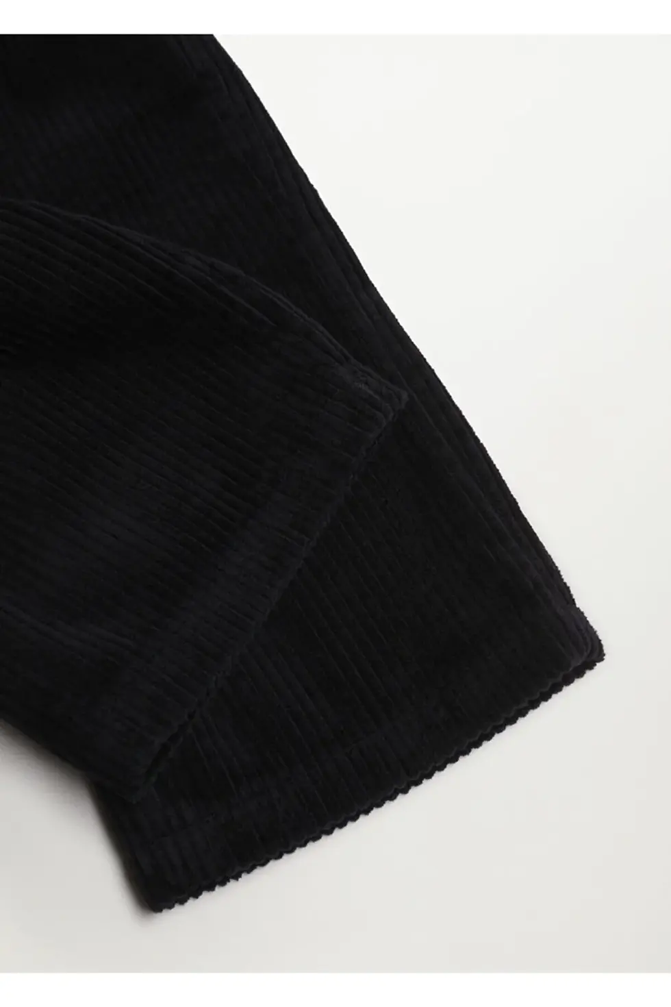 Thumbnail: MANGO Baby Bebek Siyah Fitilli Kadife Culotte Pantolon