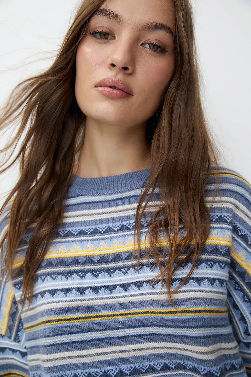 Thumbnail: Pull & Bear Çok renkli jakarlı triko kazak