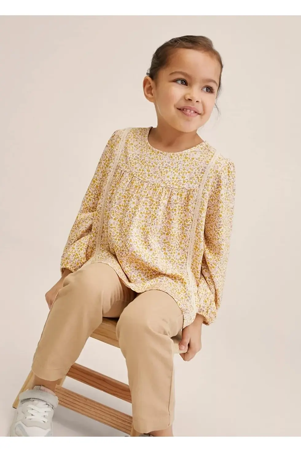 Thumbnail: MANGO Baby Kemerli Düz Kesim Pantolon