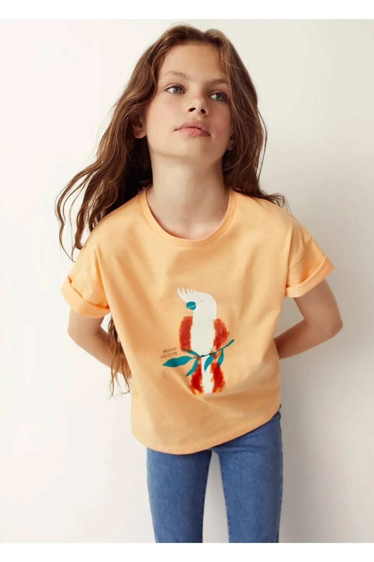 MANGO Kids Pullu Baskılı Tişört
