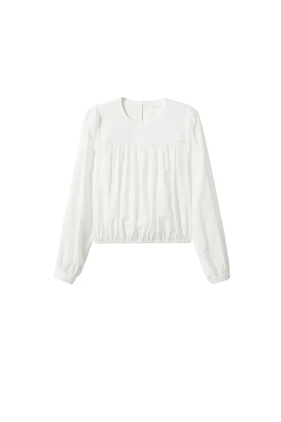 Thumbnail: MANGO Kids Kız Çocuk Kırık Beyaz Bluz