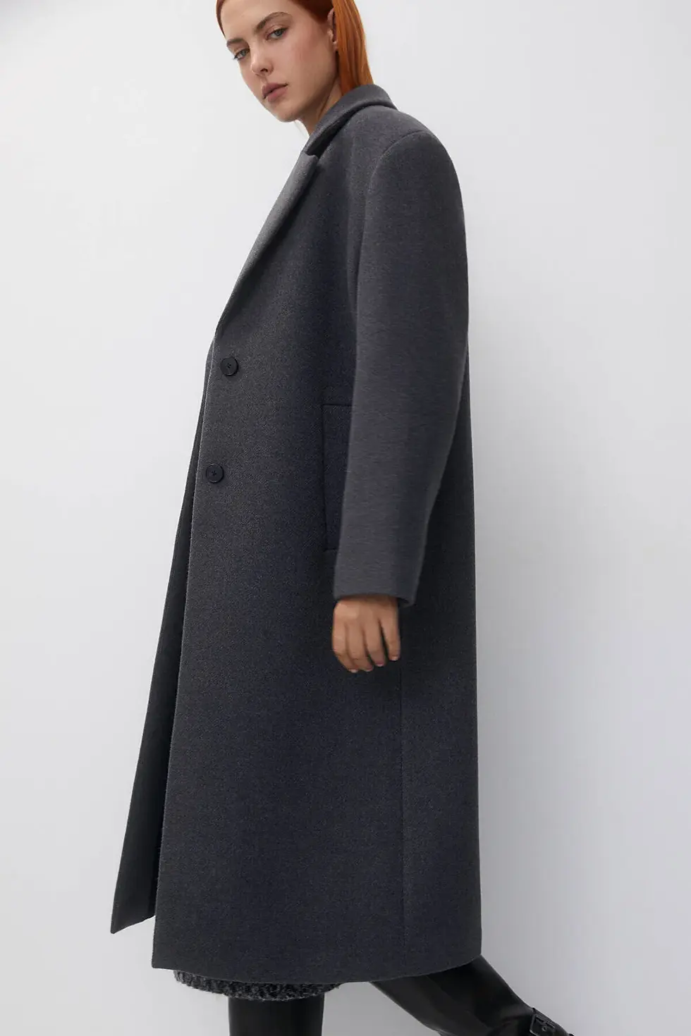 Миниатюра: Pull & Bear Uzun kaşe kaban