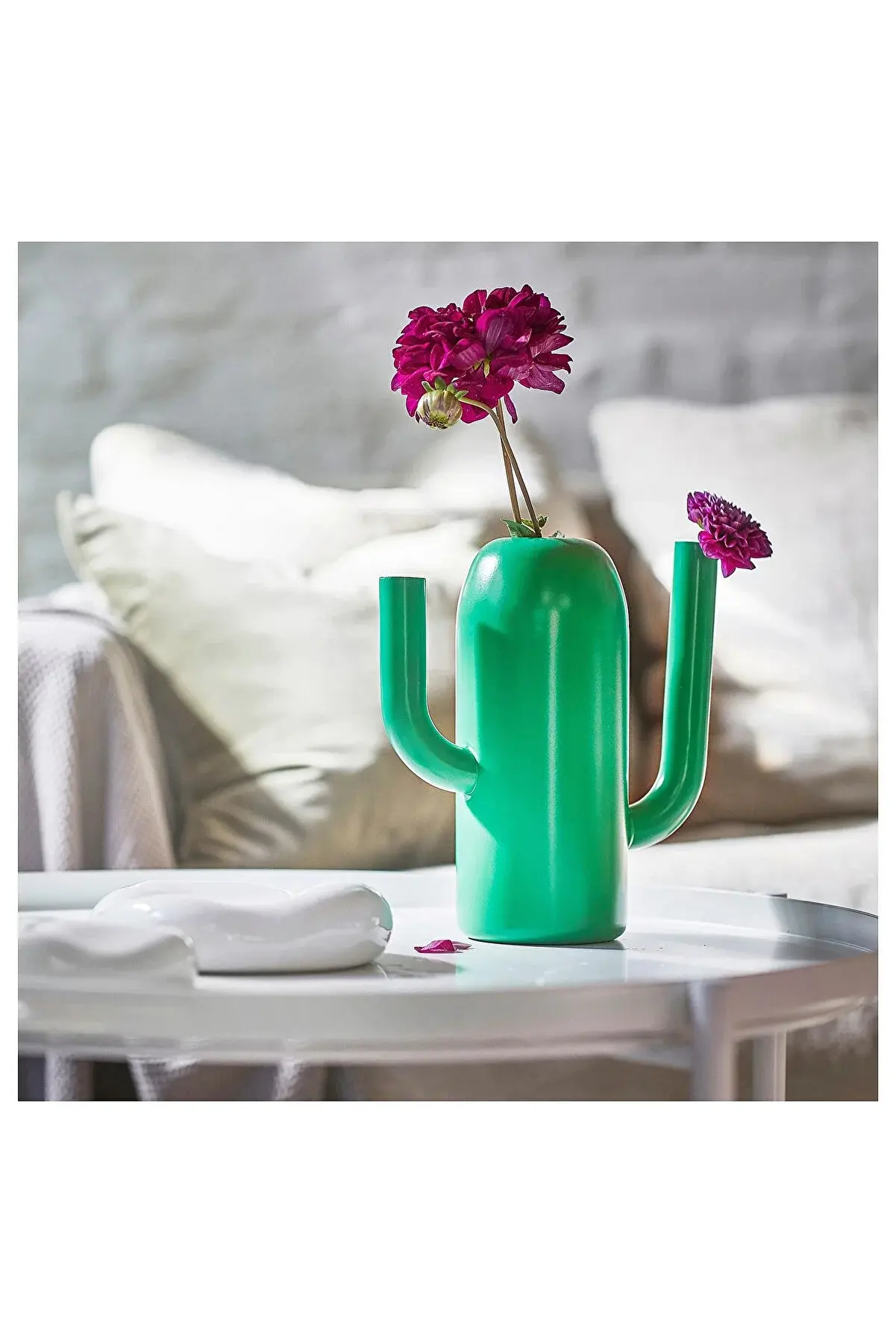 IKEA ÄRTBUSKE vazo-sulama kabı, parlak yeşil, 24 cm