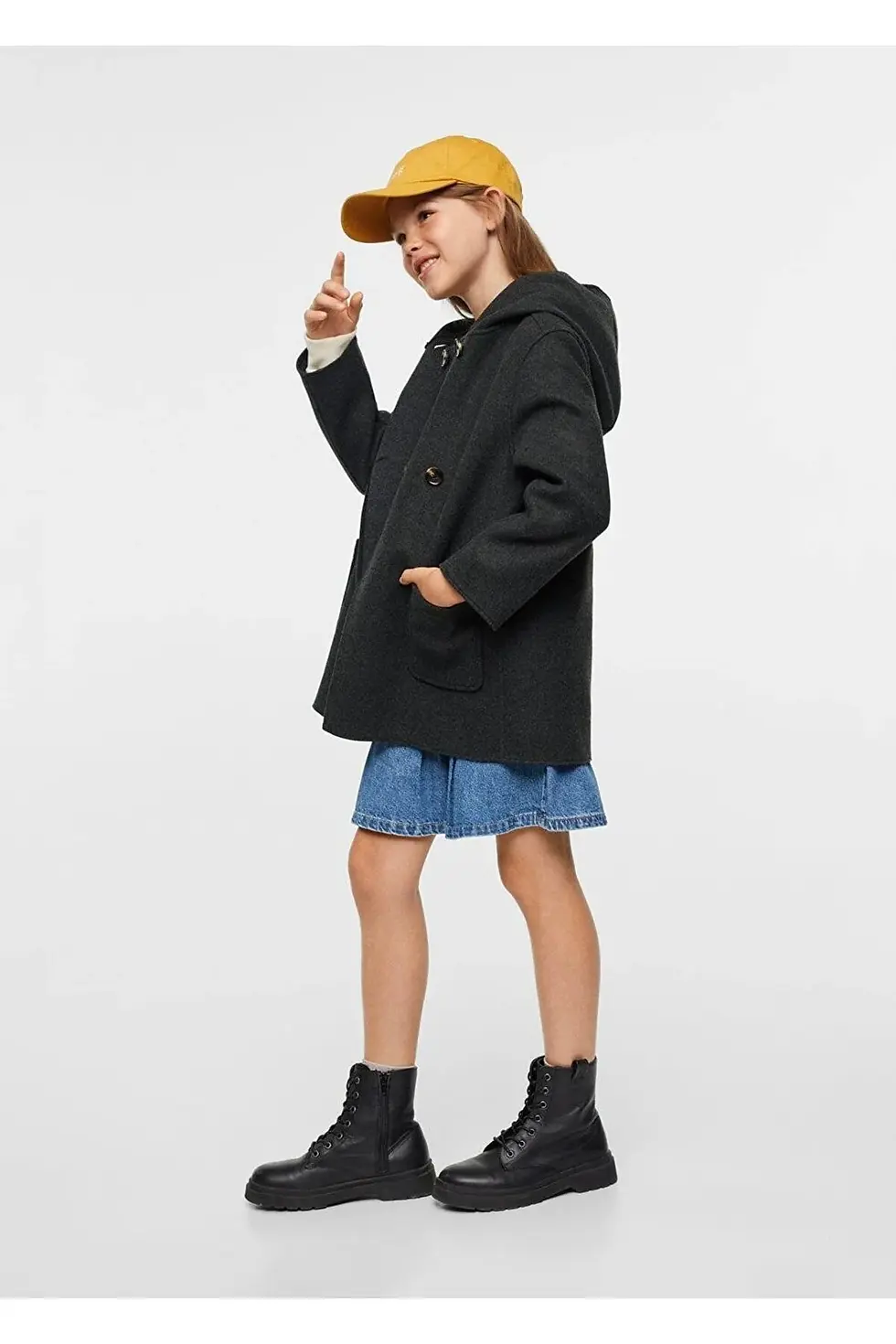 Миниатюра: MANGO Kids Kruvaze Kesim Palto