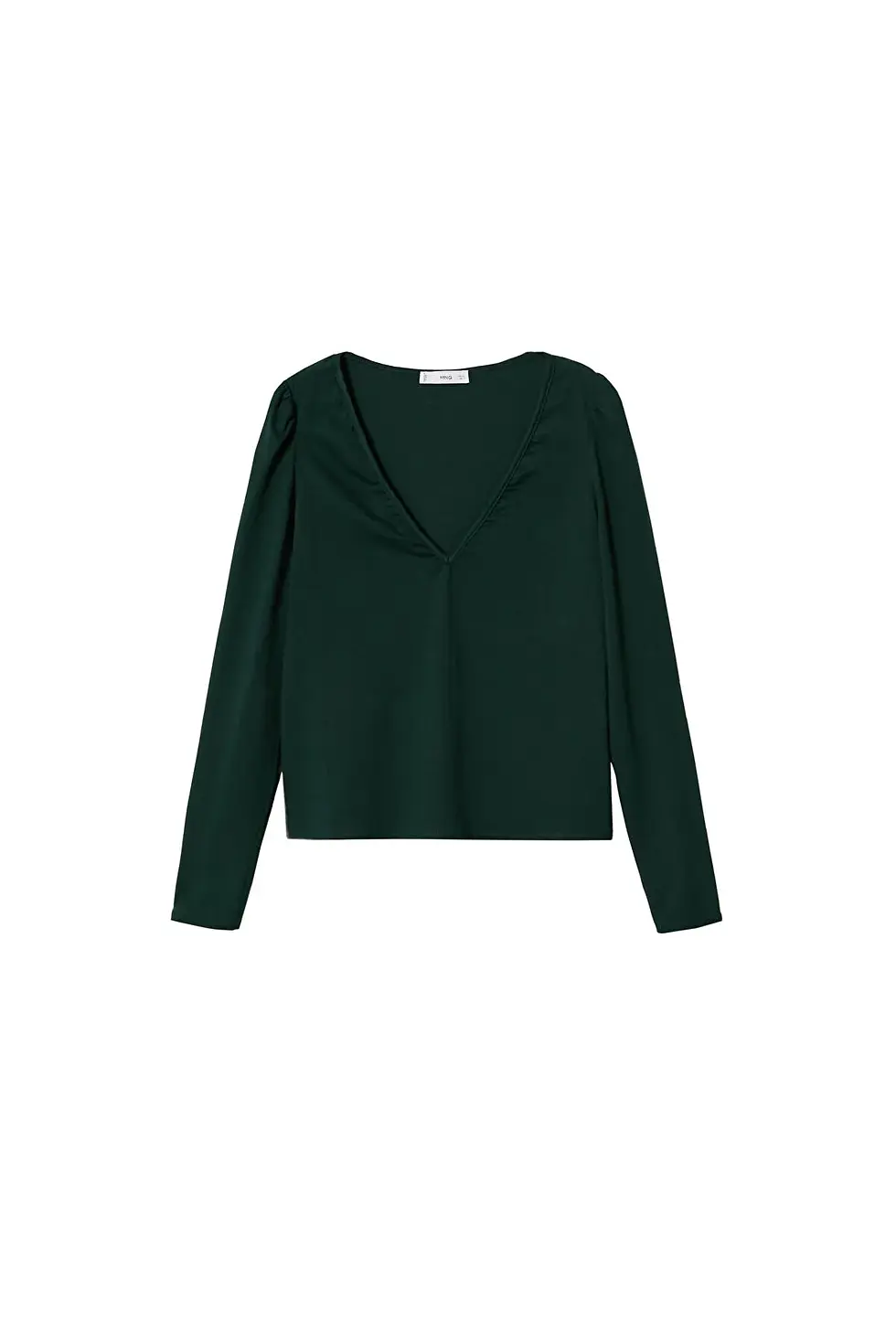 Thumbnail: MANGO Sise Yeşili Kadın Yetişkin T-Shirt