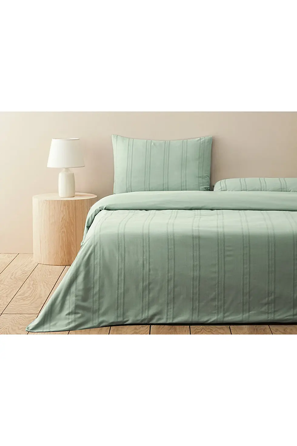 Thumbnail: English Home Fancy Premium Soft Cotton Tek Kişilik Nevresim Takımı Seledon