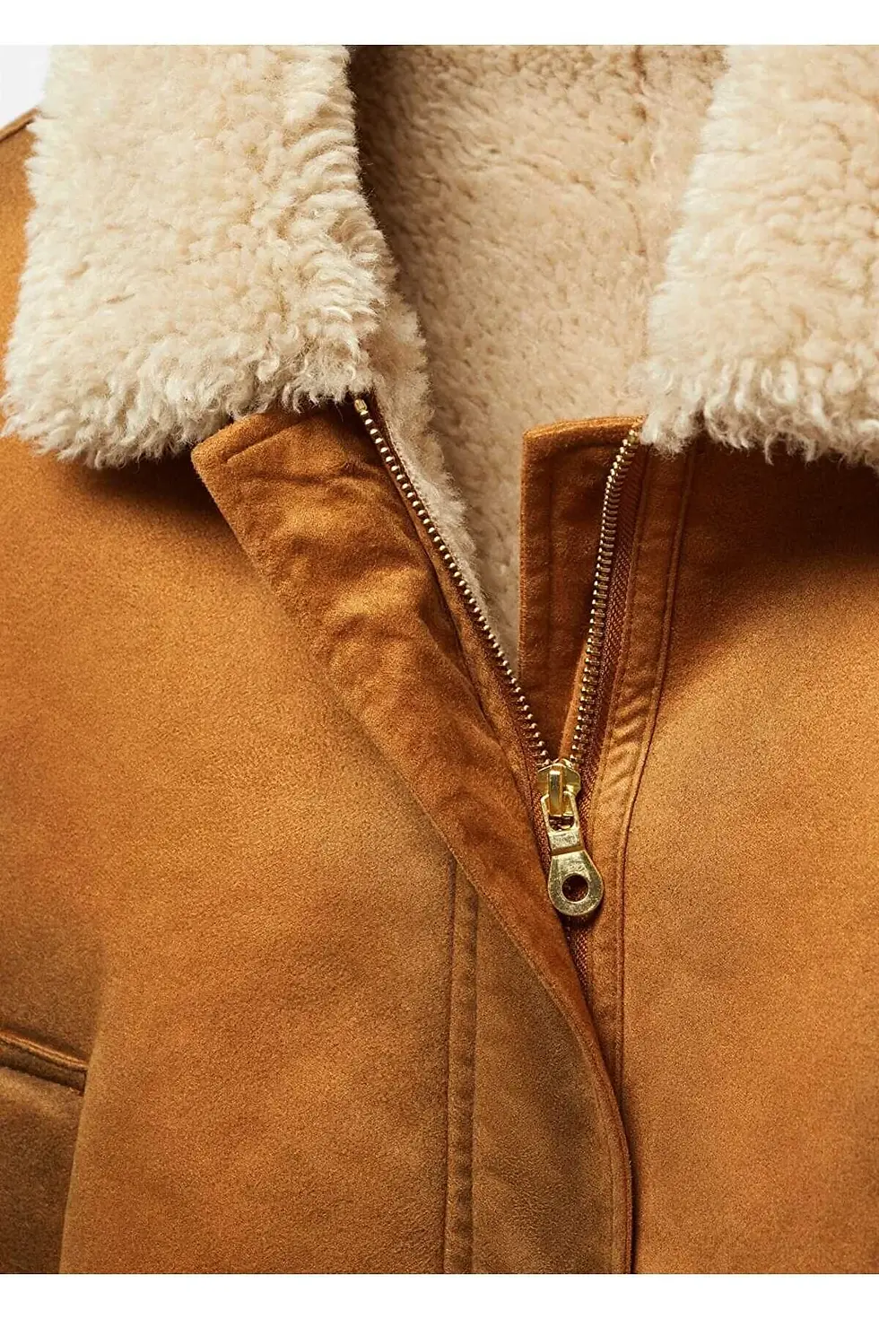 Thumbnail: Mango  Eskitilmiş Görünümlü Kürklü Ceket