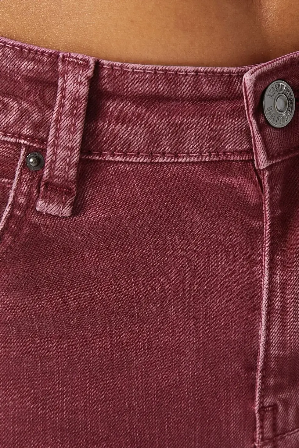 Thumbnail: Bershka Paçaları Yırtmaç Pamuklu Straight Fit Pantolon