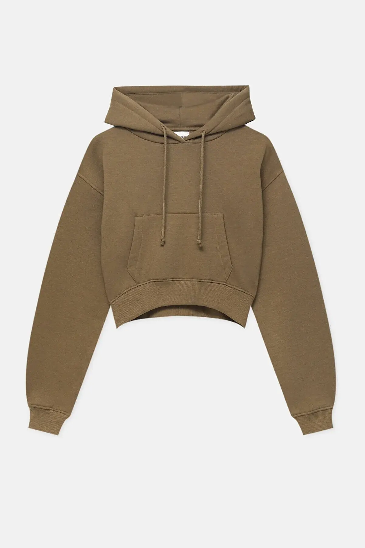 Pull & Bear Kapüşonlu kısa sweatshirt