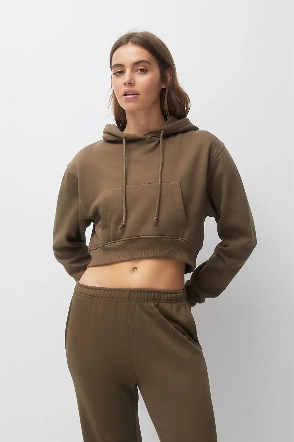 Thumbnail: Pull & Bear Kapüşonlu kısa sweatshirt