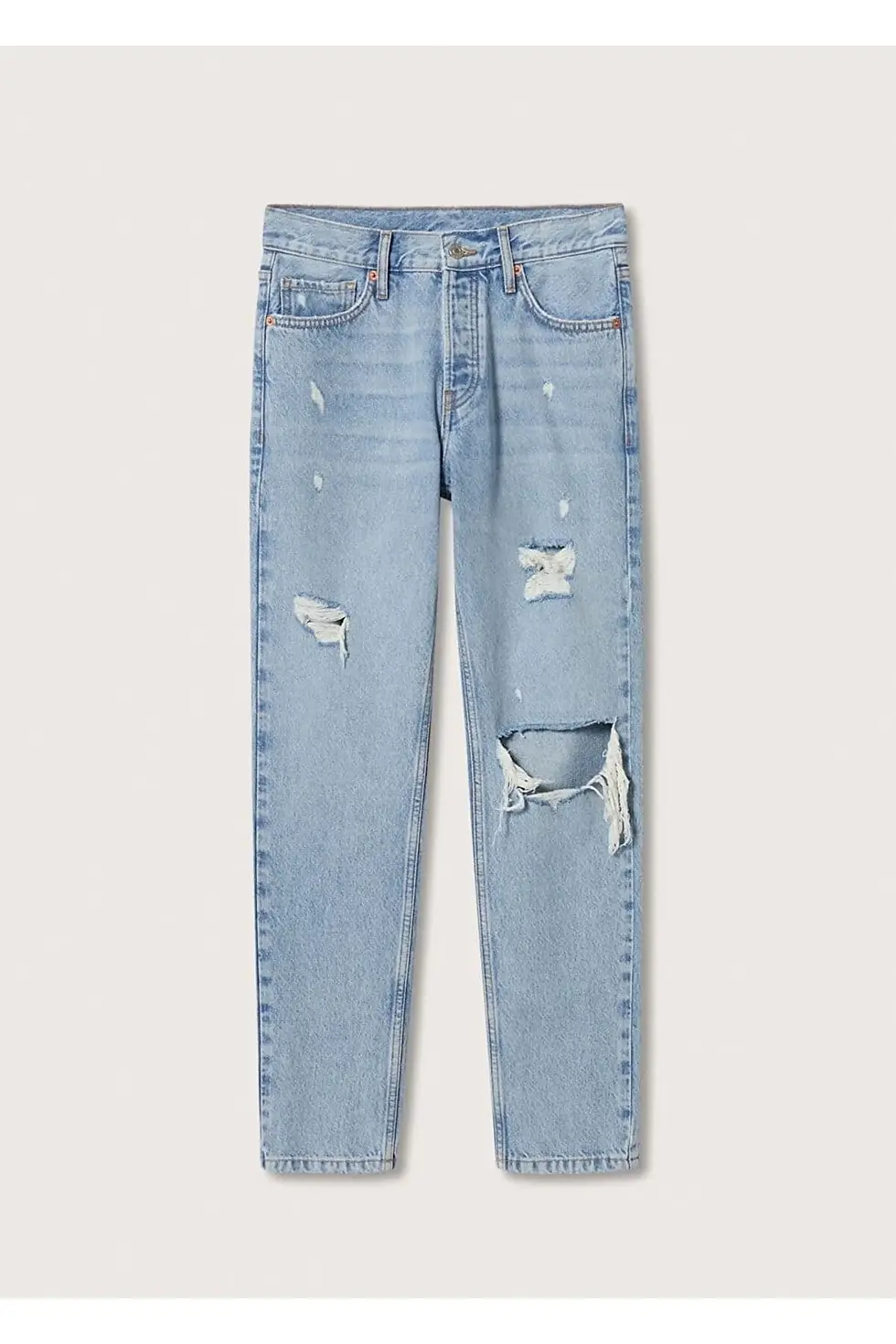 Миниатюра: Mango Yırtık Detaylı Loose Jean Pantolon