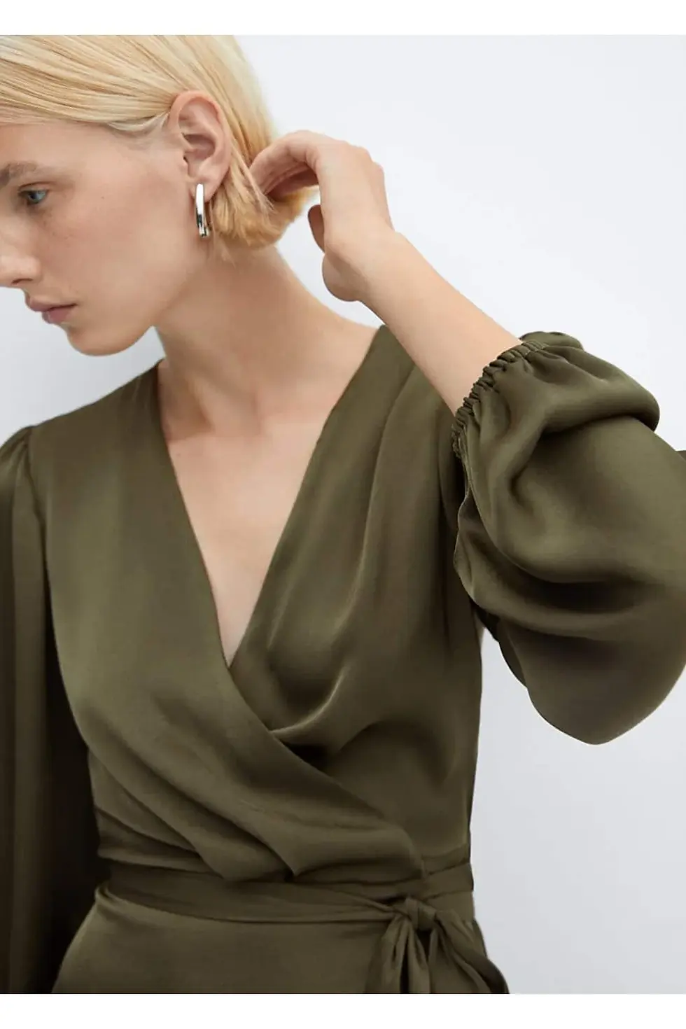 Миниатюра: Mango Fırfırlı anvelop elbise