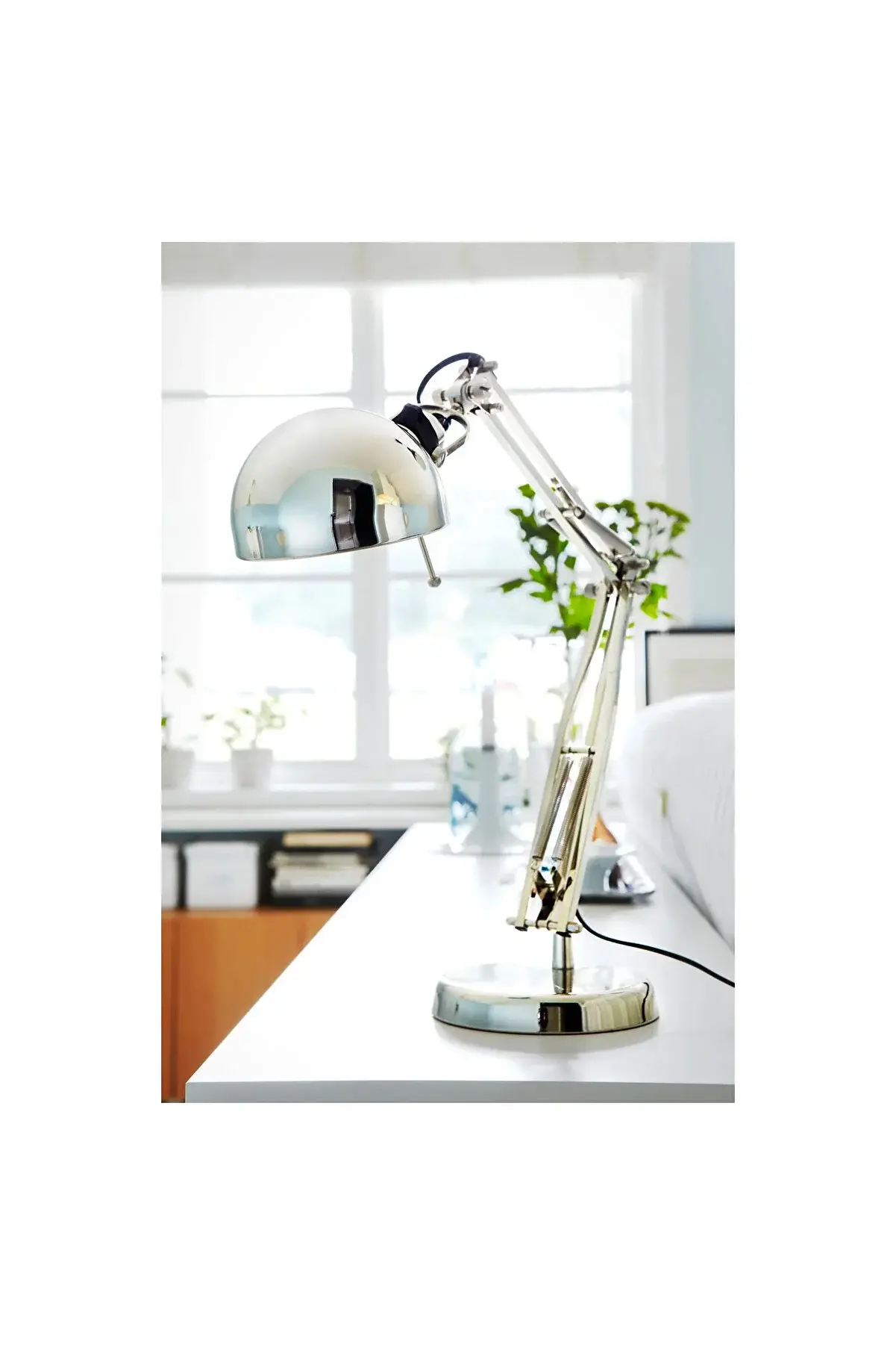 IKEA FORSÅ nikelaj kaplama 35 cm çalışma lambası