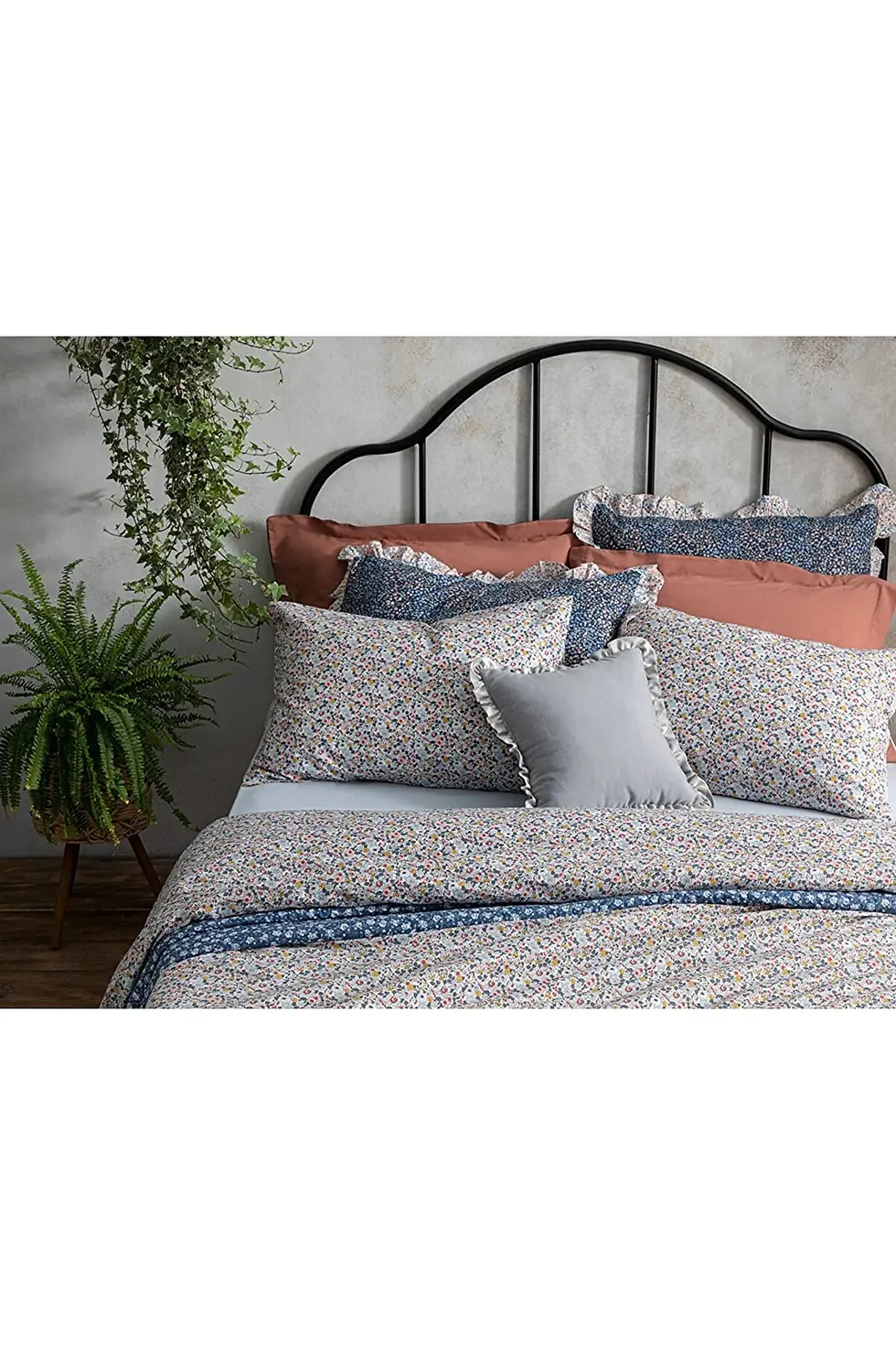 Thumbnail: English Home Liberty Florets Pamuk Tek Kişilik Nevresim Takımı 160 X 220 Cm. Mav