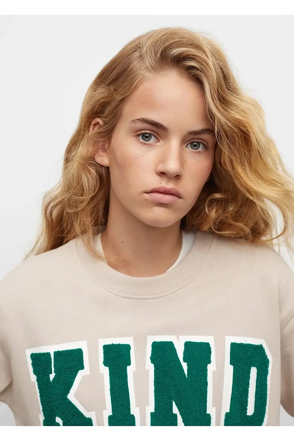 Thumbnail: Mango Teen Dokulu Mesajlı Sweatshirt