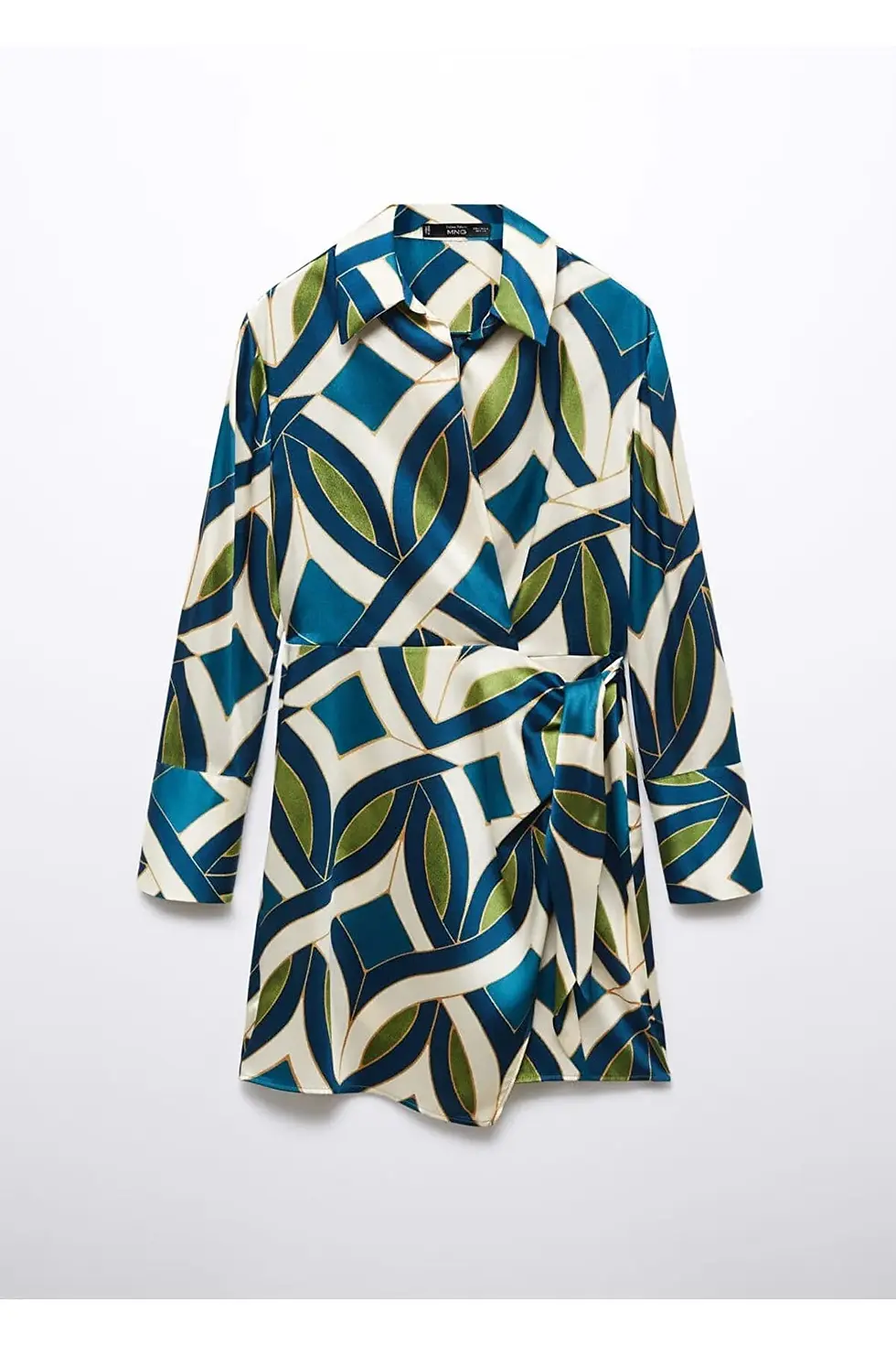 Миниатюра: Mango Desenli saten elbise