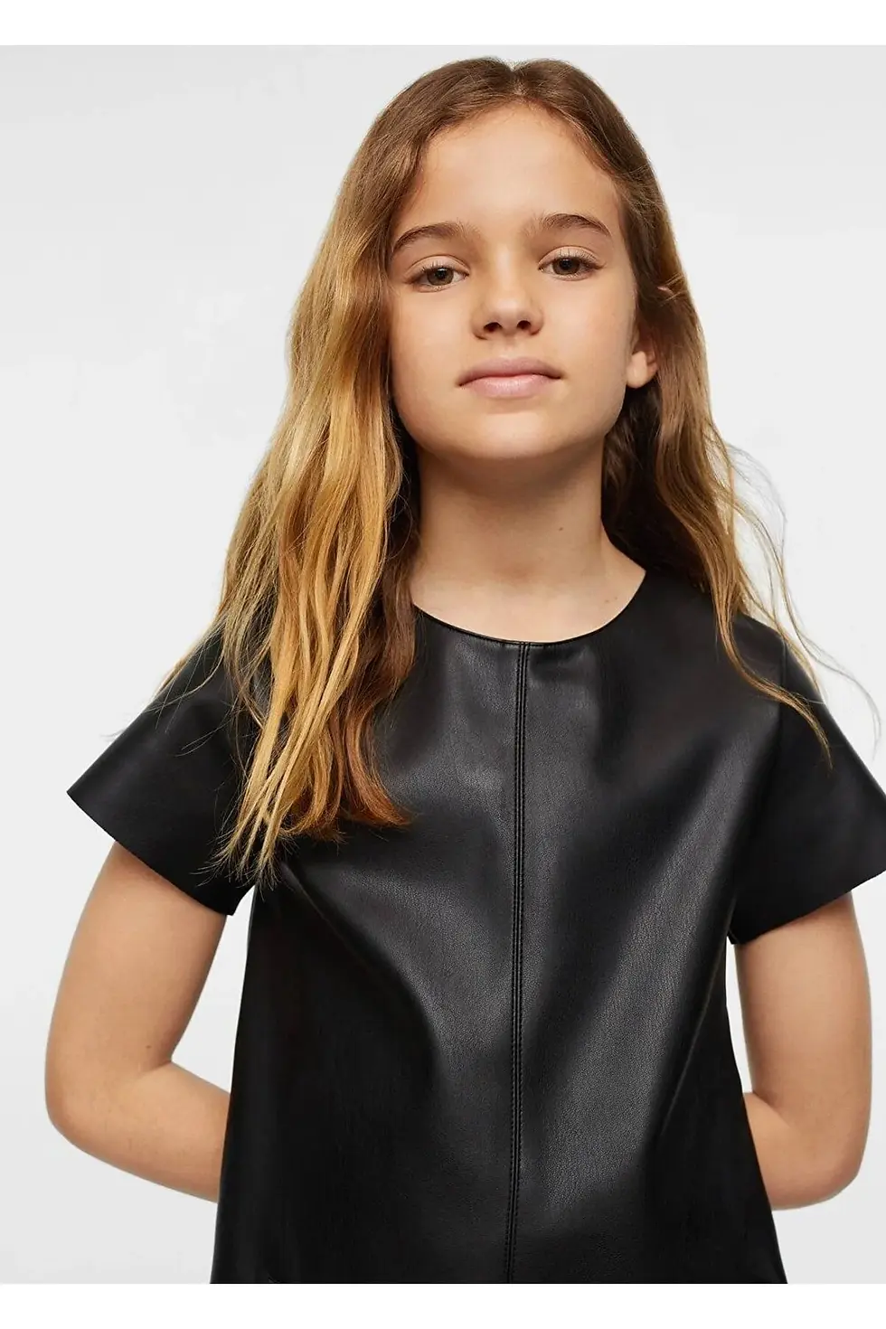 Thumbnail: MANGO Kids Suni Deri Elbise